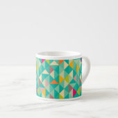 Tasse Expresso Motif de triangles (Devant droit)