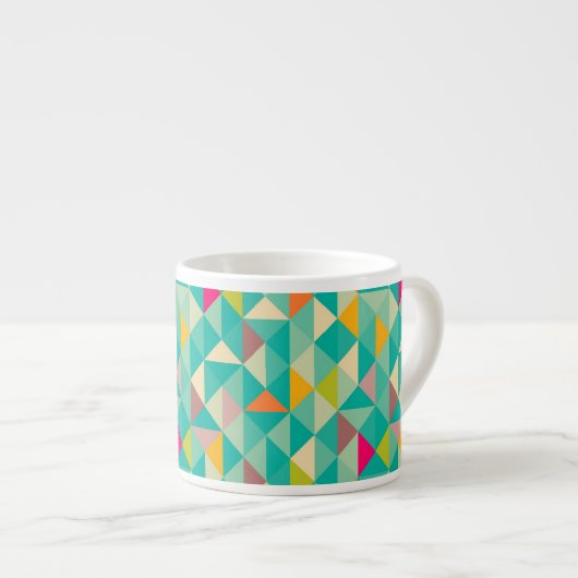 Tasse Expresso Motif de triangles (Devant droit)