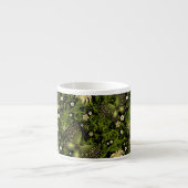 Tasse Expresso Motif de Vert-or de ressort (Devant)