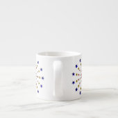 Tasse Expresso Motif des étoiles patriotiques (Dos)