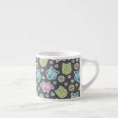 Tasse Expresso motif des hiboux de bande dessinée (Droite)