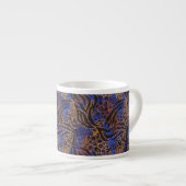 Tasse Expresso Motif d'impression Leopard et Zebra (Devant droit)