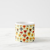 Tasse Expresso Motif drôle de monstres (Devant)