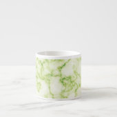 Tasse Expresso Motif en marbre vert (Devant)