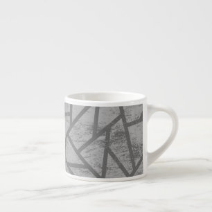 Tasse Expresso Motif en mosaïque gris
