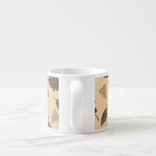 Tasse Expresso motif feuille (Dos)