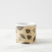 Tasse Expresso motif feuille (Devant)