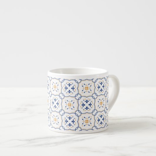 Tasse Expresso Motif floral 2 (Devant droit)