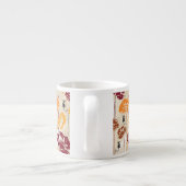 Tasse Expresso Motif floral 4 d'élégance abstraite (Dos)