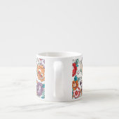Tasse Expresso Motif floral 5 d'élégance abstraite (Dos)