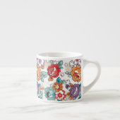 Tasse Expresso Motif floral 5 d'élégance abstraite (Droite)