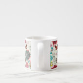 Tasse Expresso Motif floral dans le rétro style 5 (Dos)