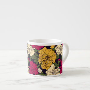 Tasse Expresso Motif floral élégant