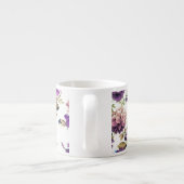 Tasse Expresso Motif floral violet (Dos)