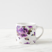 Tasse Expresso Motif floral violet (Droite)