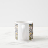 Tasse Expresso Motif floral William Morris Lodden : bleu or (Dos)