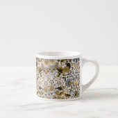 Tasse Expresso Motif floral William Morris Lodden : bleu or (Droite)