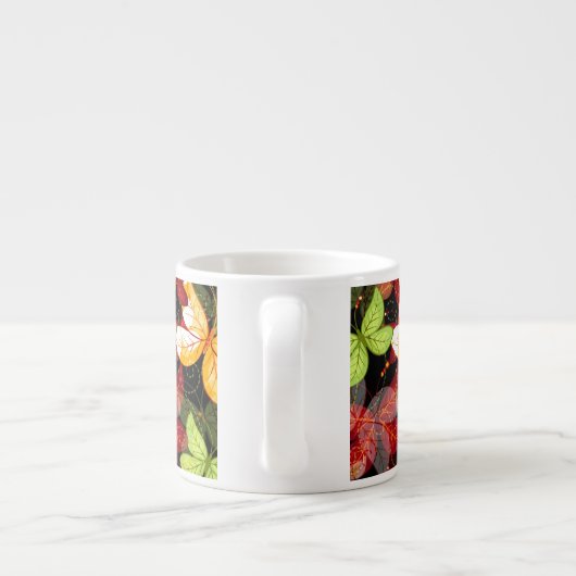 Tasse Expresso Motif foncé d'automne (Dos)