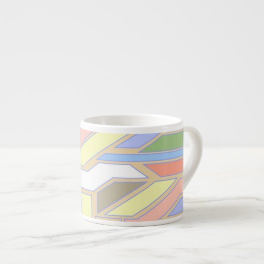 Tasse Expresso Motif géométrique 3 (Devant droit)