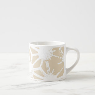 Tasse Expresso Motif géométrique beige
