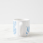 Tasse Expresso Motif géométrique bleu pâle (Dos)