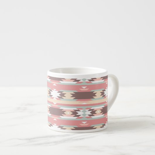 Tasse Expresso Motif géométrique dans le style aztèque 2 (Devant droit)