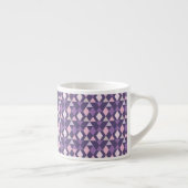 Tasse Expresso Motif géométrique de l'arabe mauve (Droite)