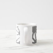 Tasse Expresso Motif géométrique gris (Dos)