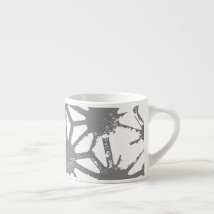 Tasse Expresso Motif géométrique gris