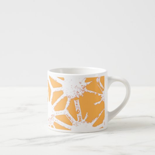 Tasse Expresso Motif géométrique jaune (Droite)