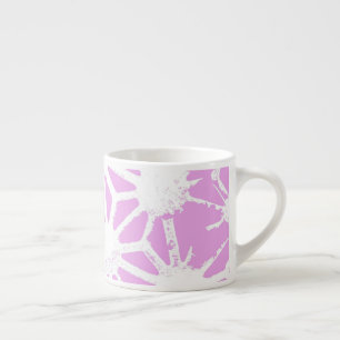 Tasse Expresso Motif géométrique rose