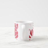 Tasse Expresso Motif géométrique rouge (Dos)
