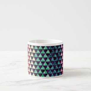 Tasse Expresso Motif géométrique triangle vintage sans couture