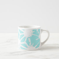 Motif géométrique turquoise
