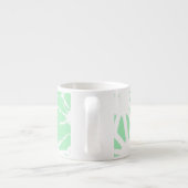 Tasse Expresso Motif géométrique vert (Dos)
