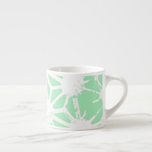 Tasse Expresso Motif géométrique vert (Droite)