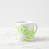 Tasse Expresso Motif géométrique vert cime (Devant droit)