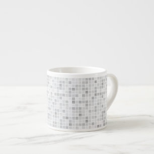 Tasse Expresso Motif gris de tuiles