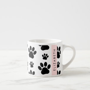 Tasse Expresso Motif mâle, Patrouilles de chien, Noir et Blanc, V
