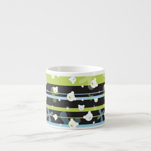 Tasse Expresso Motif mignon avec peu d'ours (Devant)