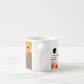 Tasse Expresso motif mignon d'arrière - plan de chat de chaton (Dos)
