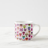 Tasse Expresso Motif mignon d'arrière - plan de hibou pour des (Droite)