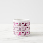 Tasse Expresso Motif mignon de filles de chaton (Devant)