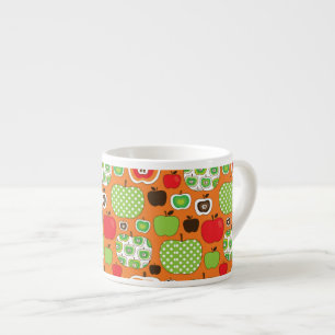 Tasse Expresso Motif mignon d'illustration de pomme