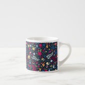 Tasse Expresso motif mignon d'oiseaux et de fleurs (Droite)