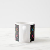 Tasse Expresso Motif multicolore avec des crânes (Dos)