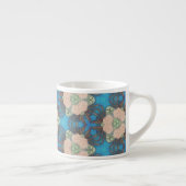 Tasse Expresso Motif oriental de fleur avec l'arrière - plan de (Droite)