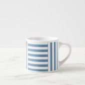 Tasse Expresso motif rayure bleu blanc (Droite)