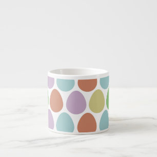 Tasse Expresso Motif rétro OEufs de Pâques