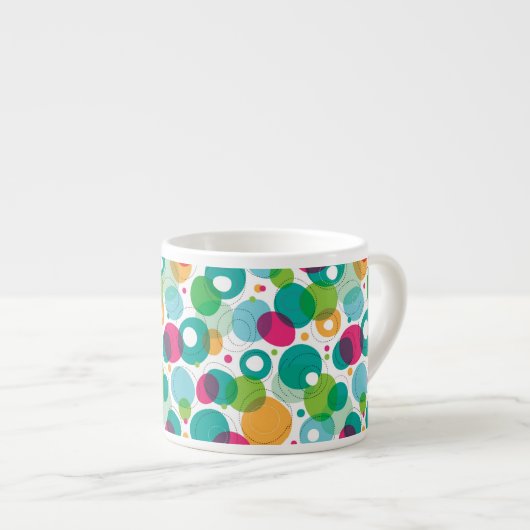 Tasse Expresso Motif rond d'enfants de bulles (Devant droit)
